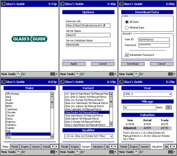 Glass's Guide PDA application